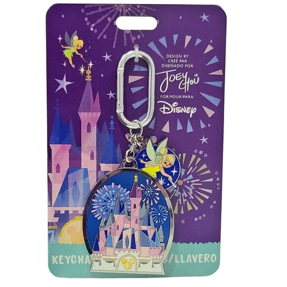 Disney Accessories - Disney Parks Joey Chou Magic Kingdom Cinderella Castle Tinker Bell Keychain